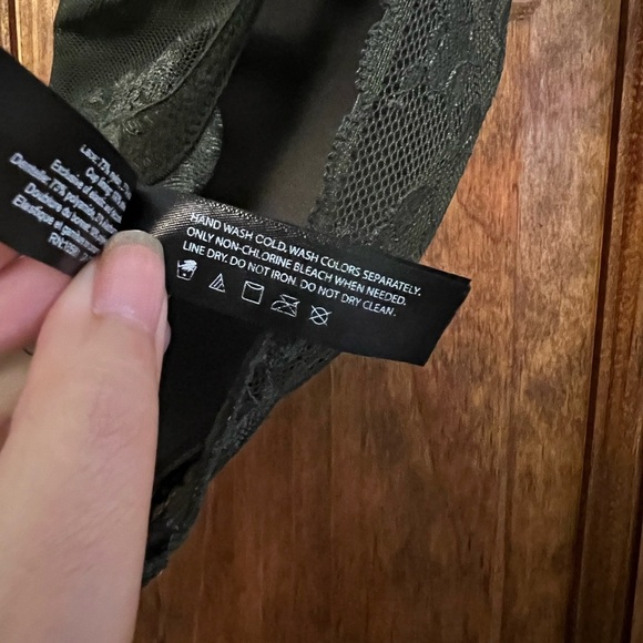 Natori Green Cherry Blossom Lace Bra Size 36DDD - Picture 7 of 10